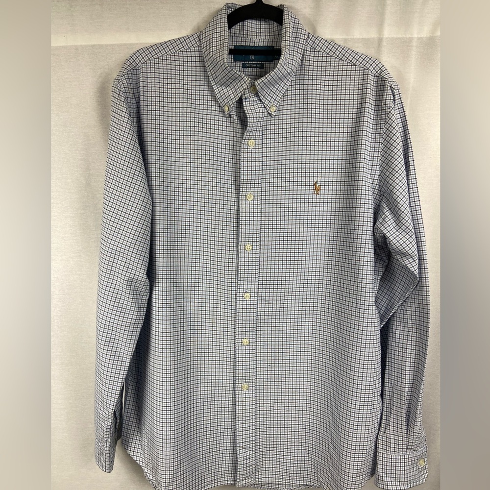 Ralph Lauren Blake mens button down shirt checkered